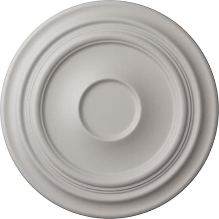 Ekena Millwork Traditional Ceiling Medallion (Fits Canopies up to 5 1/2"), 24 3/8"OD x 1 1/2"P, Ultra Pure White CM24TRUWF